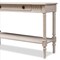 Baxton Studio Ariella Country Cottage Farmhouse Whitewashed 1-Drawer Console Table 147-8190 - alternate 7